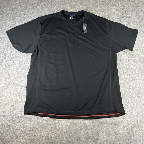 Gap Shirt Mens 2XL Athletic Fit Black V-Neck Tee - Picture 1 of 7